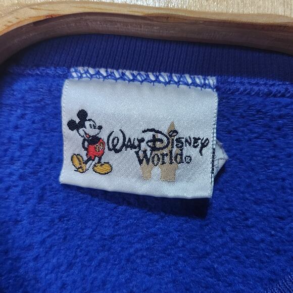Vintage 1990’s Walt Disney World Blue Soft Crewneck Sweatshirt Size Large USA - Picture 5 of 5